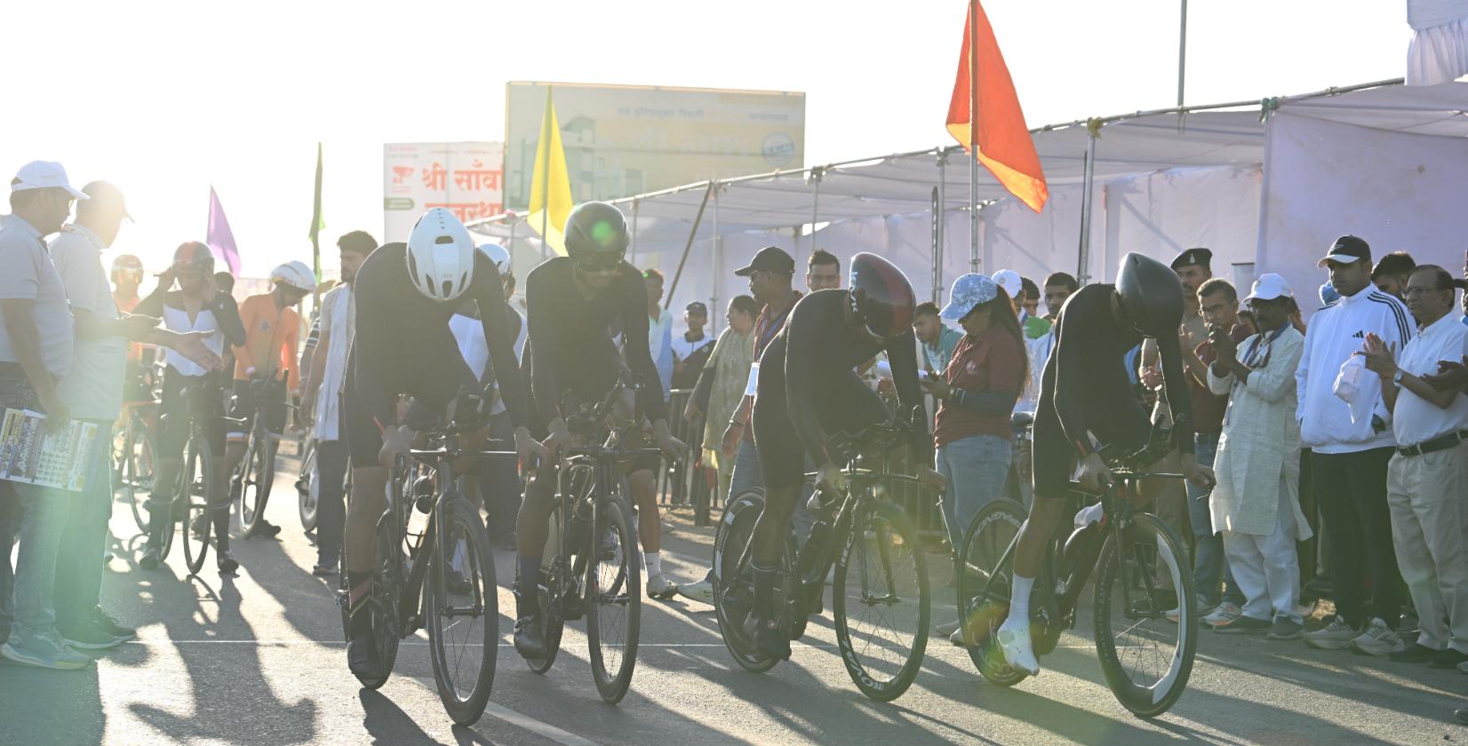 Maharaja Ganga Singh University Leads AIU Cycling Competition