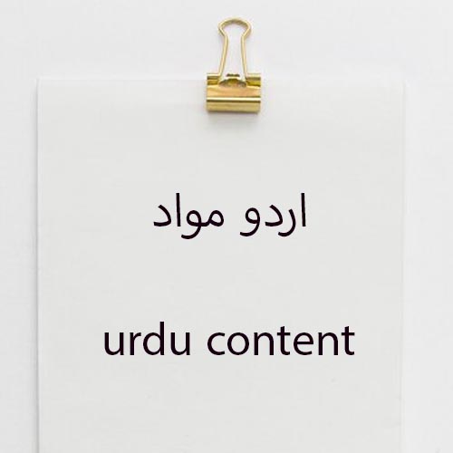 Urdu Content Writer/Editor